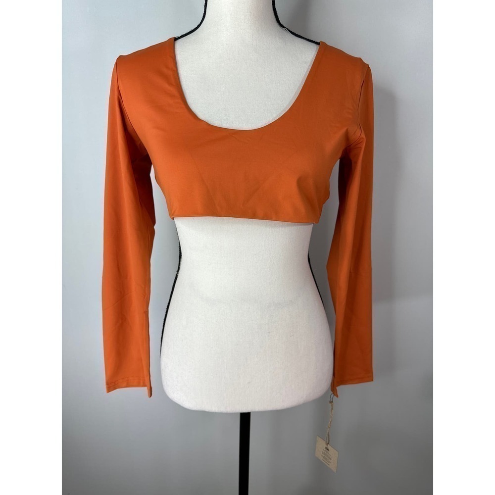 Stone Fox SWIM Signature Crop Top in Rust XL‎ NWT